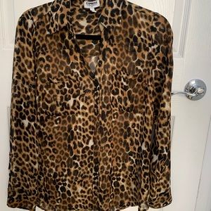 Leopard Express Button Down Shirt